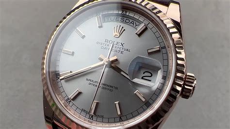 rolex day date on leather strap|rolex day date 36mm.